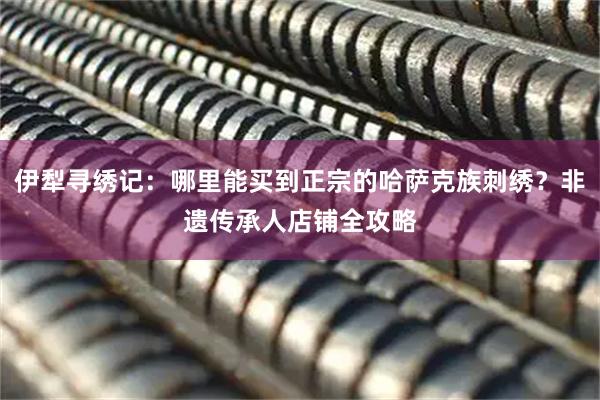 伊犁寻绣记：哪里能买到正宗的哈萨克族刺绣？非遗传承人店铺全攻略